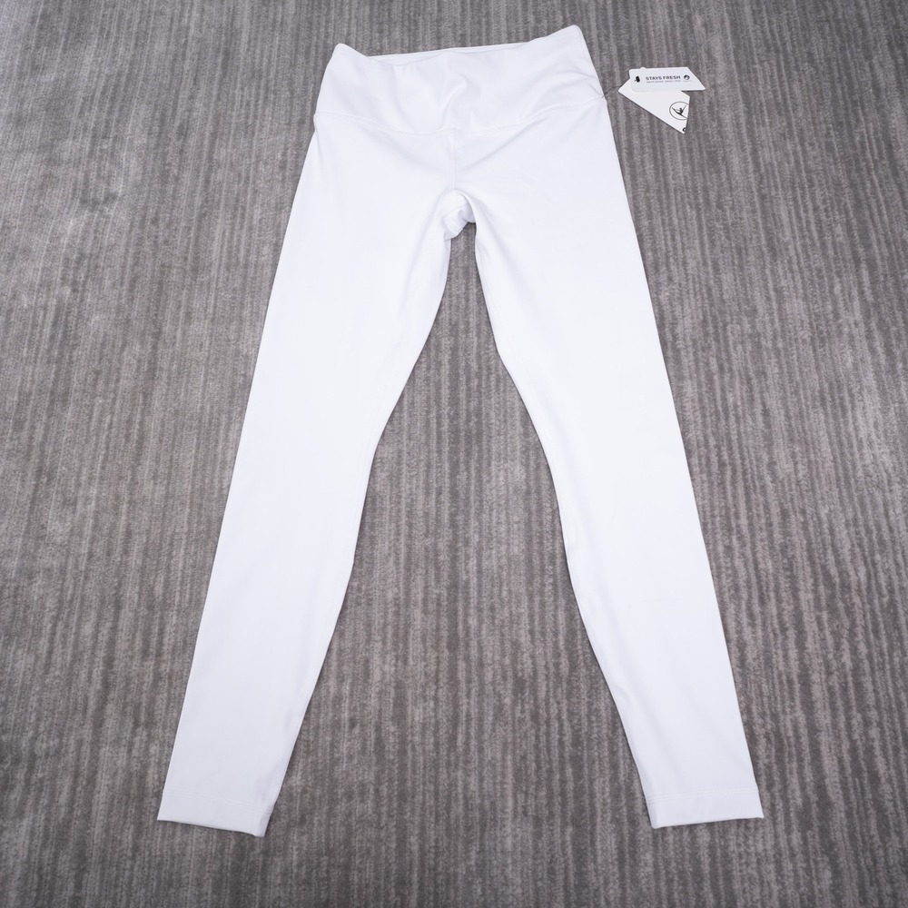 90 Degree by Reflex Leggings Womens Medium White NEW High Waist Yoga Tights